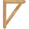 Ekena Millwork Traditional Arts and Crafts Rough Sawn Bracket w/ Offset Brace, Western Red Cedar, 6"W x 30"D x 38"H BKT0604X30X38TRA03RWR - alternate 3